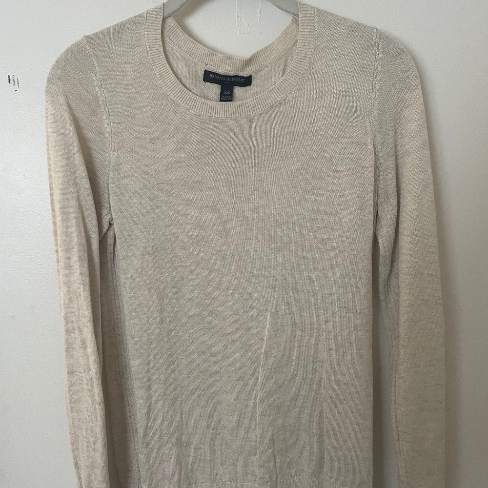 Cream sweater
